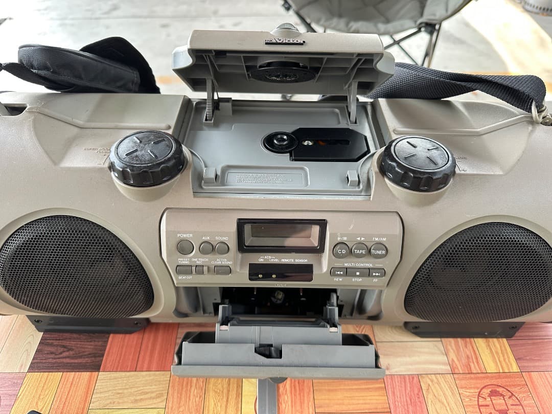 JVC ドラムカン　ラジカセ