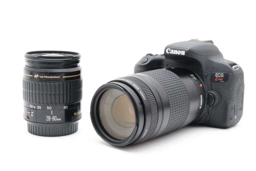 一眼レフカメラ/canon kiss x9i標準&望遠ダブルレンズセット