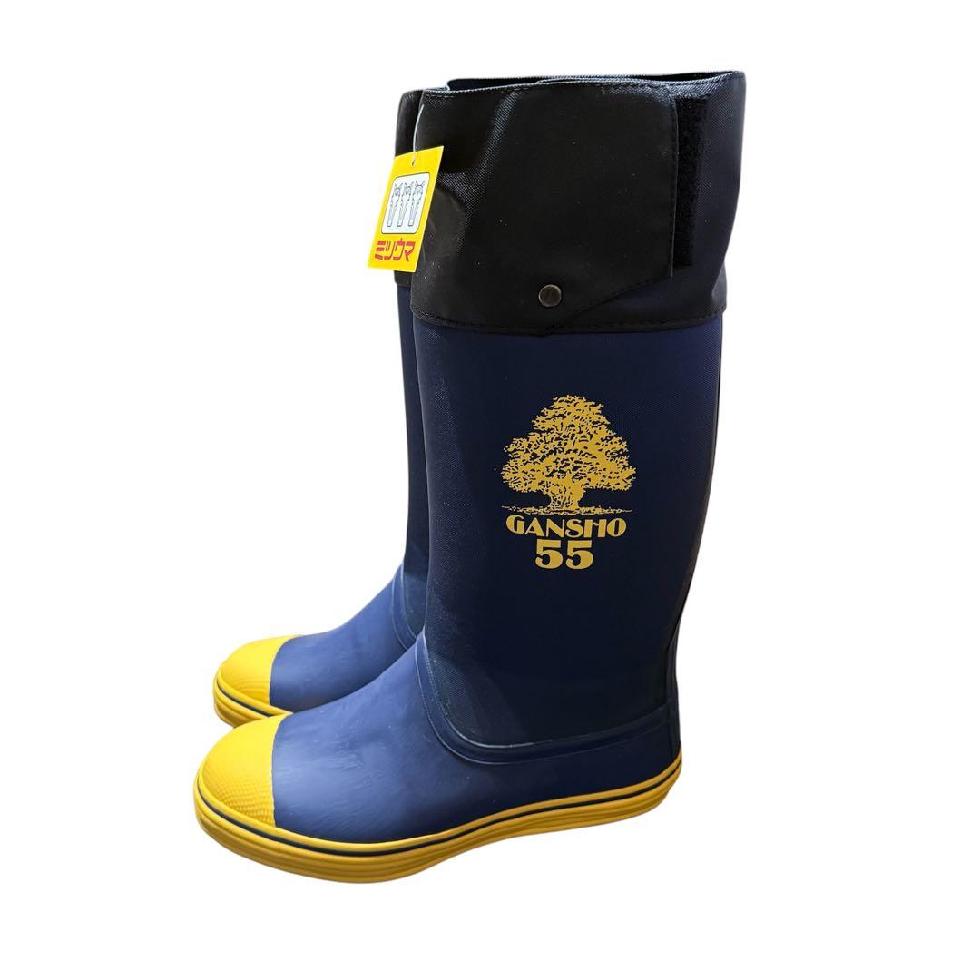 【新品✨️】ミツウマ スパイク長靴 ネイビー 26cm 滑りづらい 登山 林業