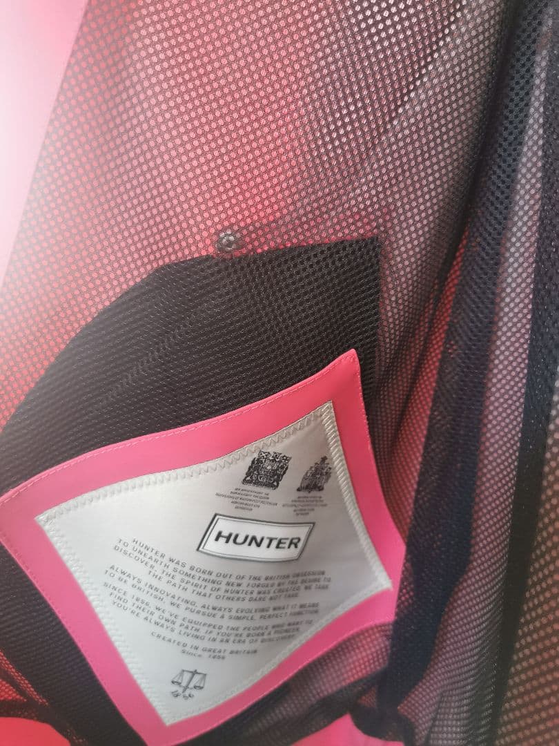 激安　HUNTER オリジナル レインコート XS ピンク　かわいい　お洒落