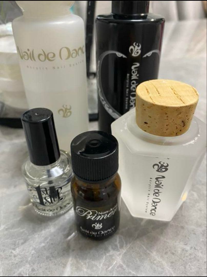 ネイルデダンス アクリルパウダーセット✧*クリアケース、ネイルフォーム94枚付き