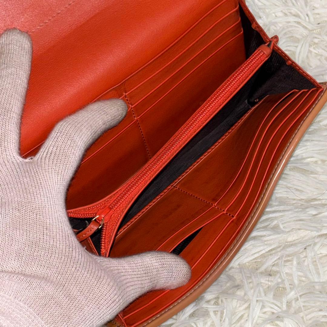 グッチ　長財布　二つ折り財布　リボン　インターロッキング　GGスプリーム　PVC