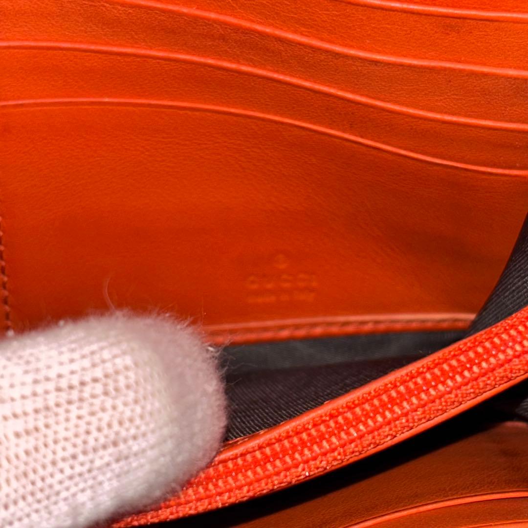 グッチ　長財布　二つ折り財布　リボン　インターロッキング　GGスプリーム　PVC