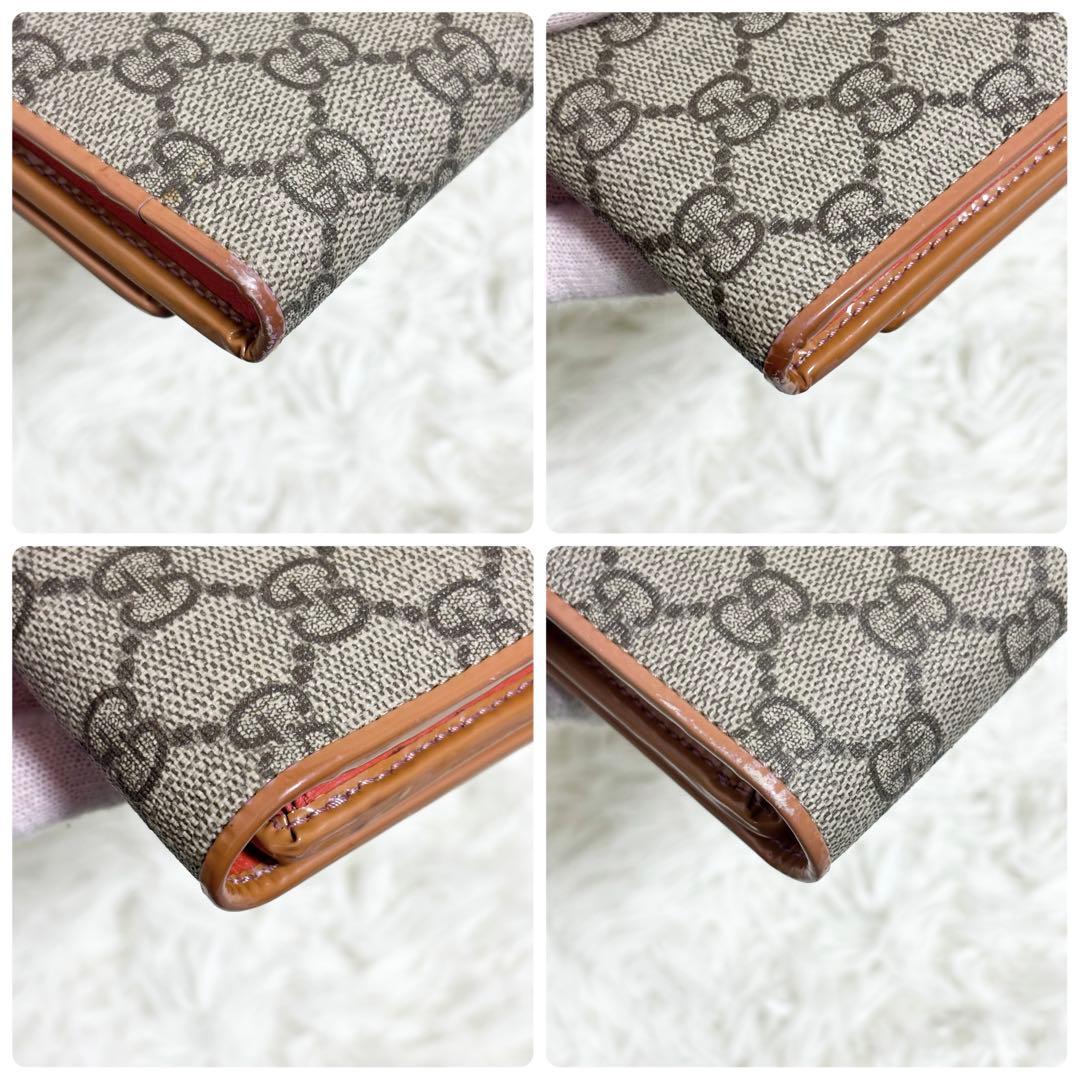 グッチ　長財布　二つ折り財布　リボン　インターロッキング　GGスプリーム　PVC
