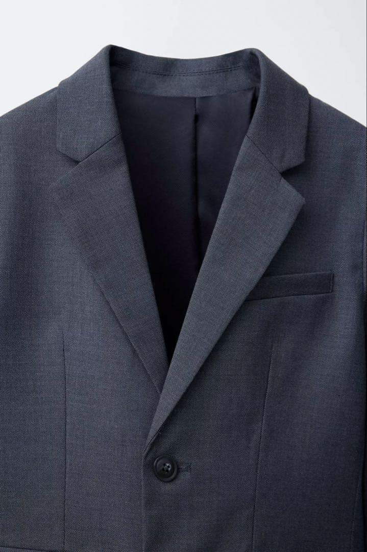 ZARA KIDS テクスチャースーツ ブレザー パンツ 164