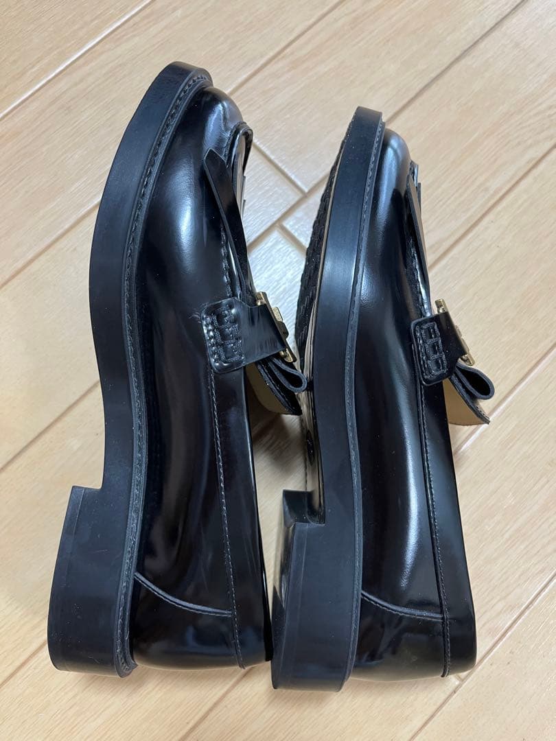 トッズ/TOD's フリンジローファー ブラック　サイズ36.5(23.5cm)