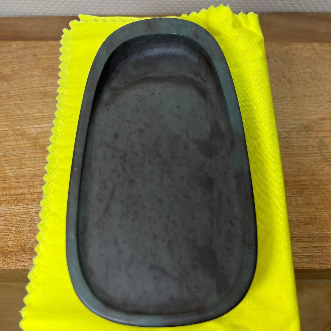 ⭕️赤間紫金石　赤間硯　下井百合昭　昭竜山　新品美品　小判型　手間かかる　女性好み