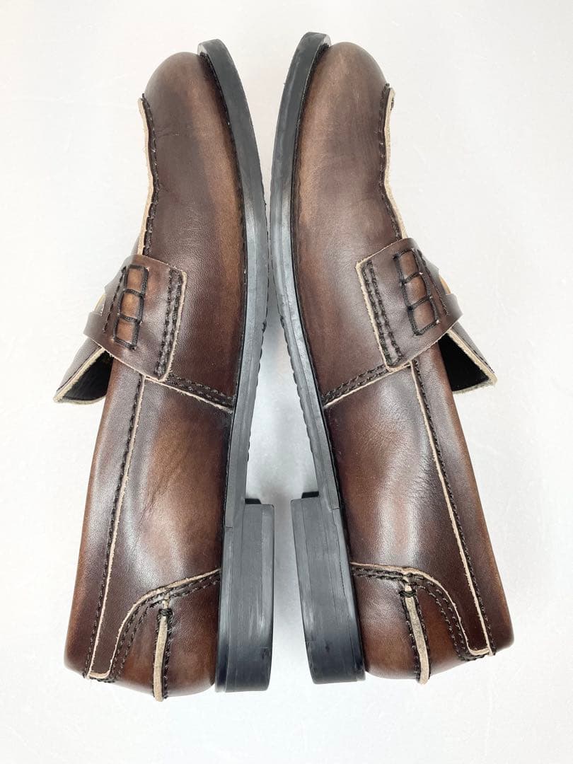 MiuMiu ヴィンテージ加工 (ブラウン) ペニーローファー 25cm