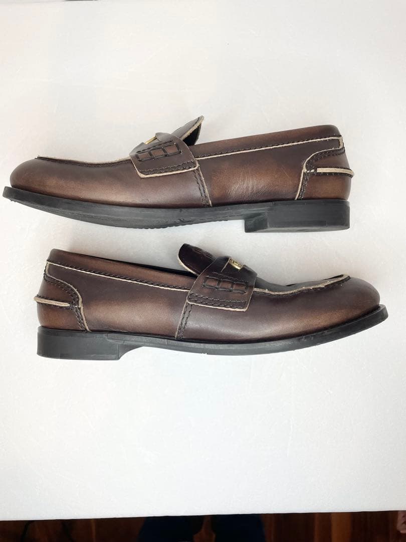 MiuMiu ヴィンテージ加工 (ブラウン) ペニーローファー 25cm