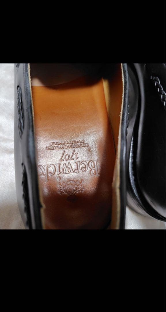 ブラック タッセルローファー レザー