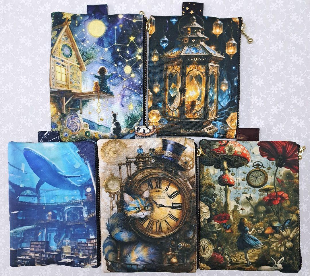 ayumi④ブックカバー、ポーチ