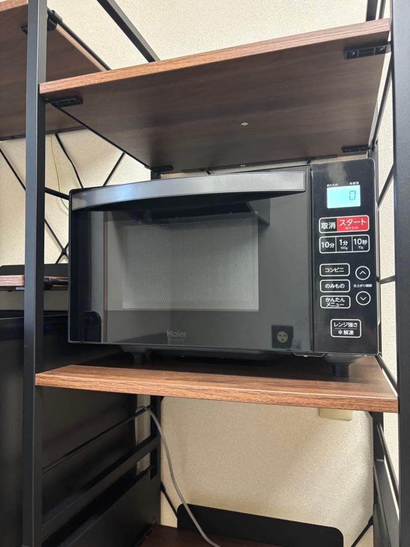 数回のみ使用 Haier 電子レンジ(フラット) KS-MW24F18
