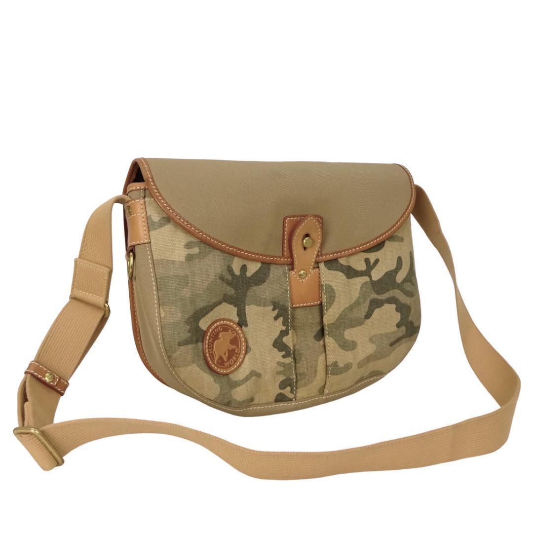 本物 良品 ■ハンティングワールド■サファリ トゥディ 斜めがけショルダーバッグ