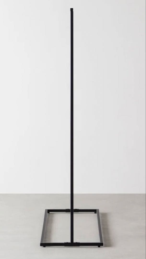 KANADEMONO　シンプル アイアン ハンガーラックブラック　W120