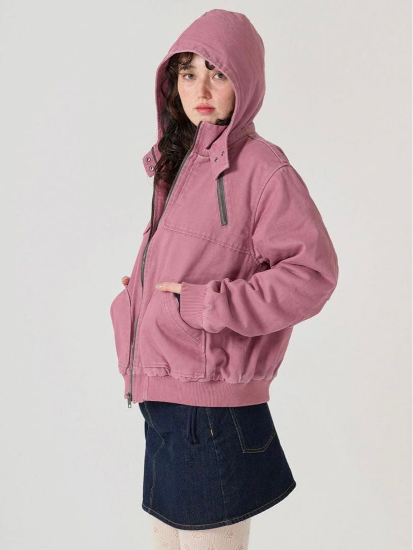 TINA:JOJUN ジップアップ付き　ボンバージャケット