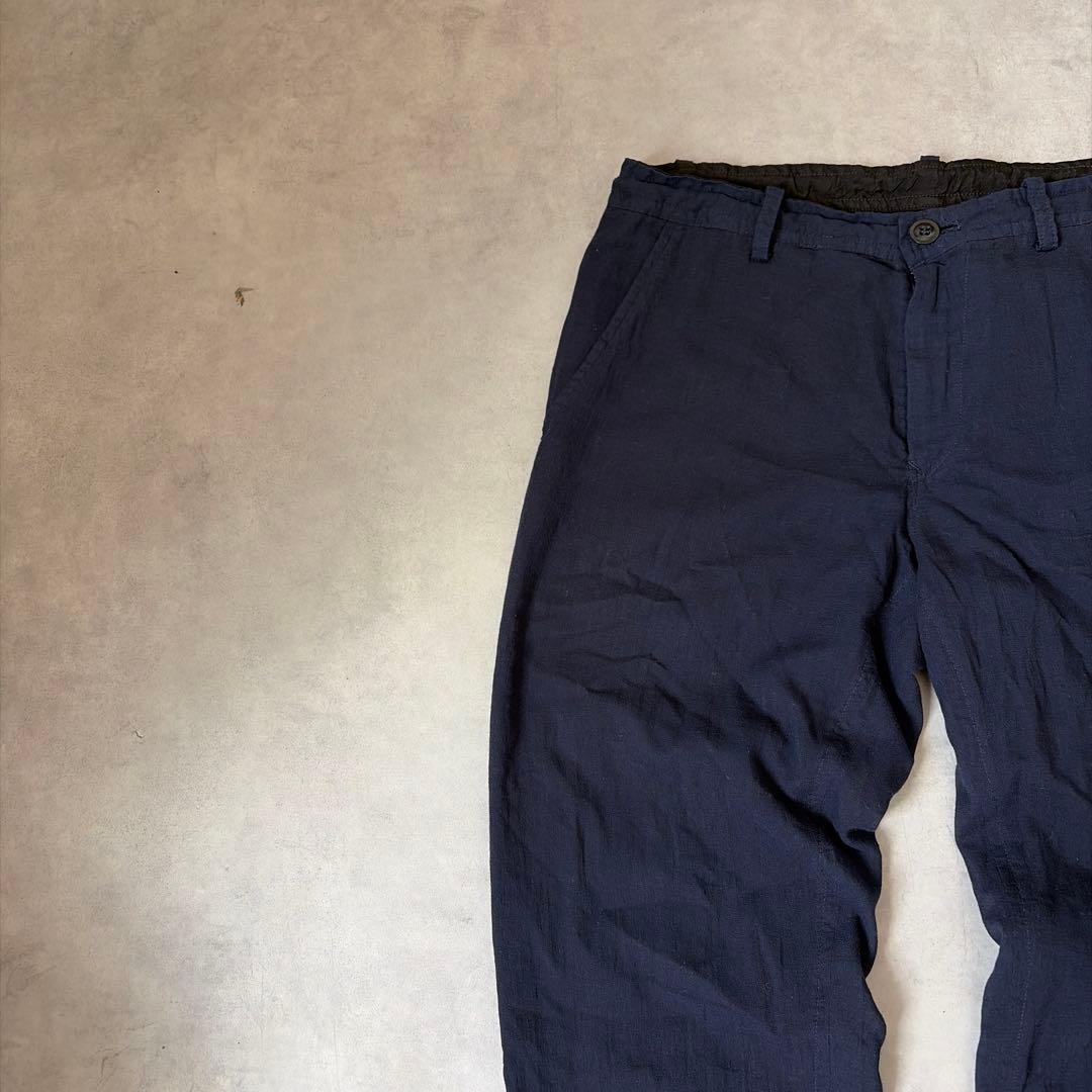 Y's ワイズ ヨウジヤマモト 綿100% 裏キュプラ 丈短 アンクルパンツ