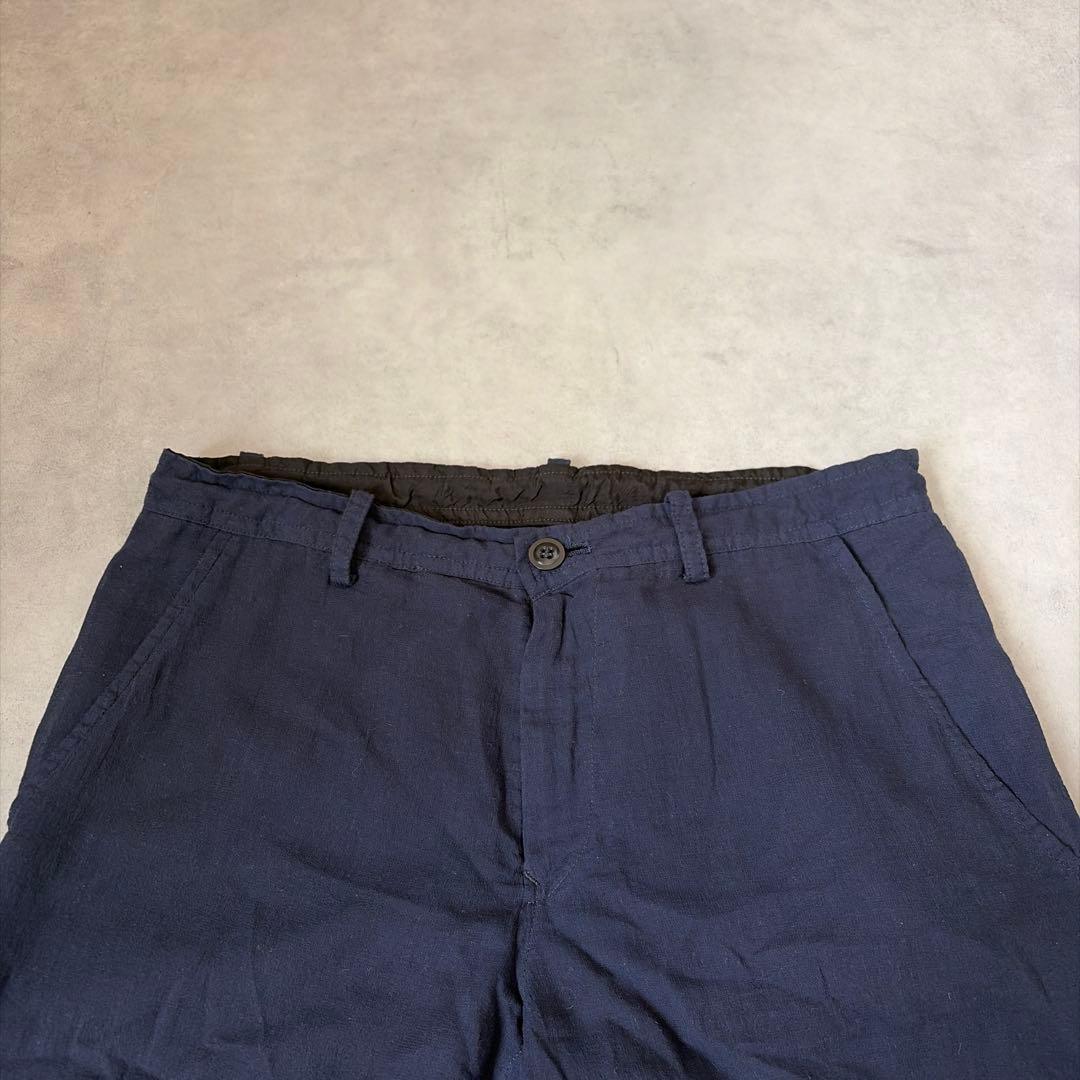 Y's ワイズ ヨウジヤマモト 綿100% 裏キュプラ 丈短 アンクルパンツ