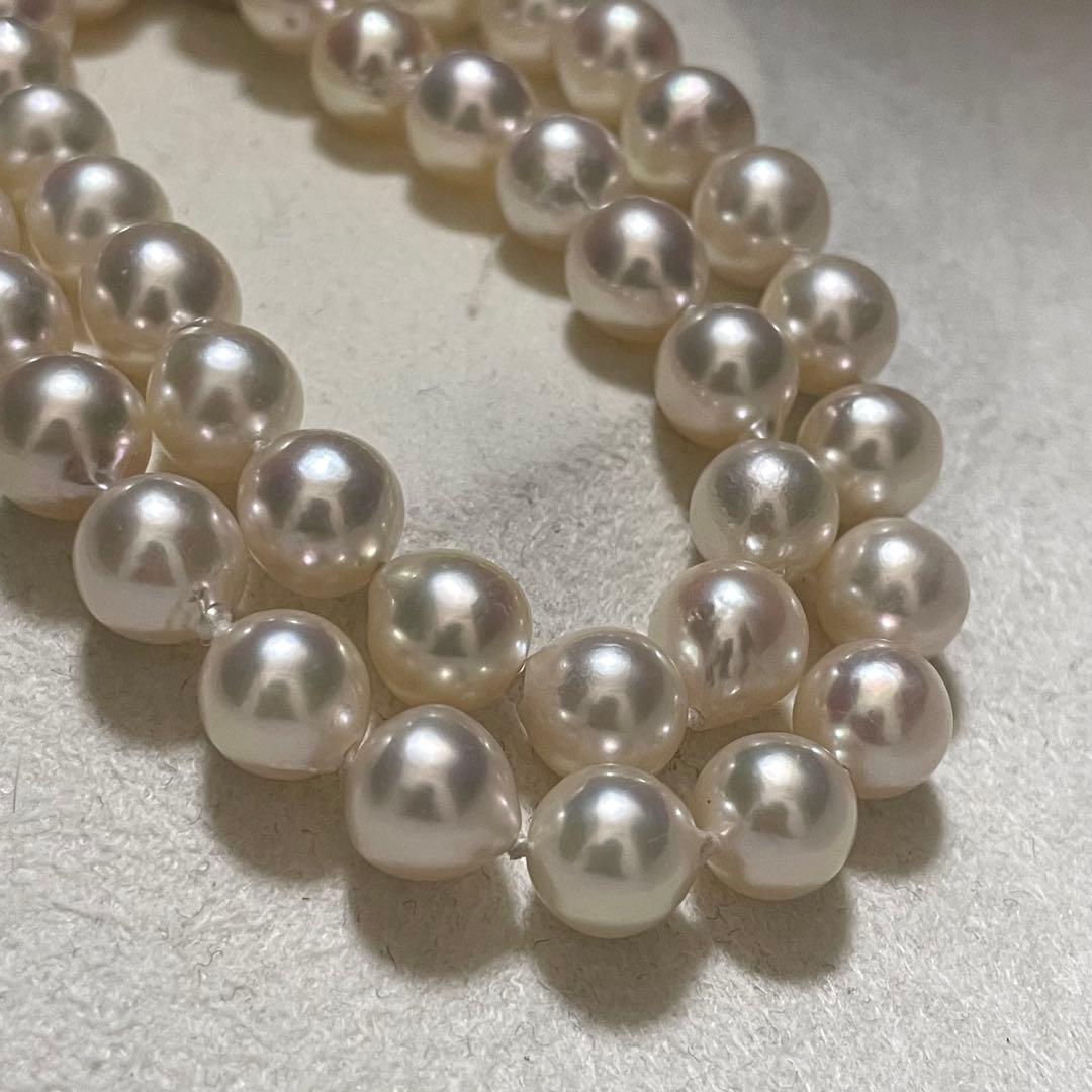 専用 【超大珠✨連結可】あこや真珠 ネックレス 8.5-9.0 パール テリ強
