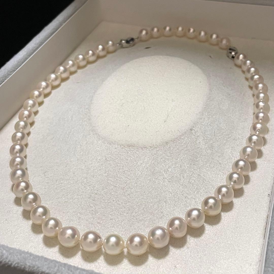 専用 【超大珠✨連結可】あこや真珠 ネックレス 8.5-9.0 パール テリ強