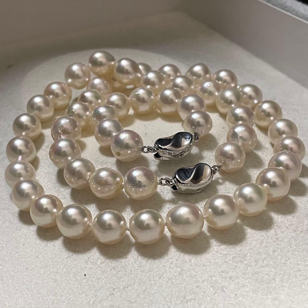 専用 【超大珠✨連結可】あこや真珠 ネックレス 8.5-9.0 パール テリ強