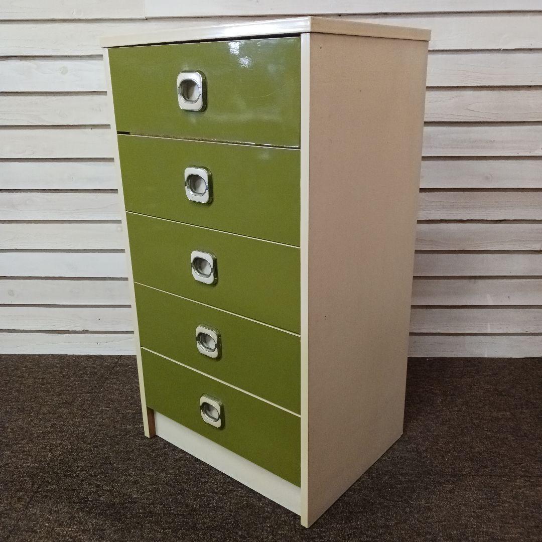 昭和レトロ　5段引き出し　チェスト　たんす