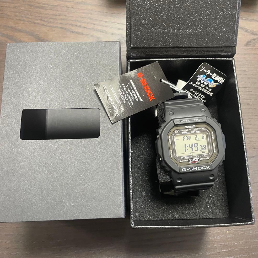 【美品】G-SHOCK GW-5000U-1JF 電波タフソーラー