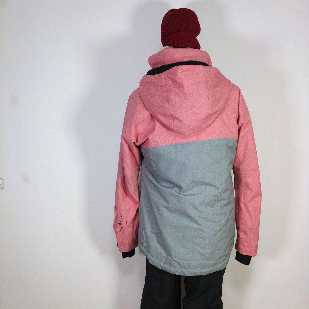 レディース　L　スキー　スノーボードウェア　上下セット　ピンク　グレー　ブラック