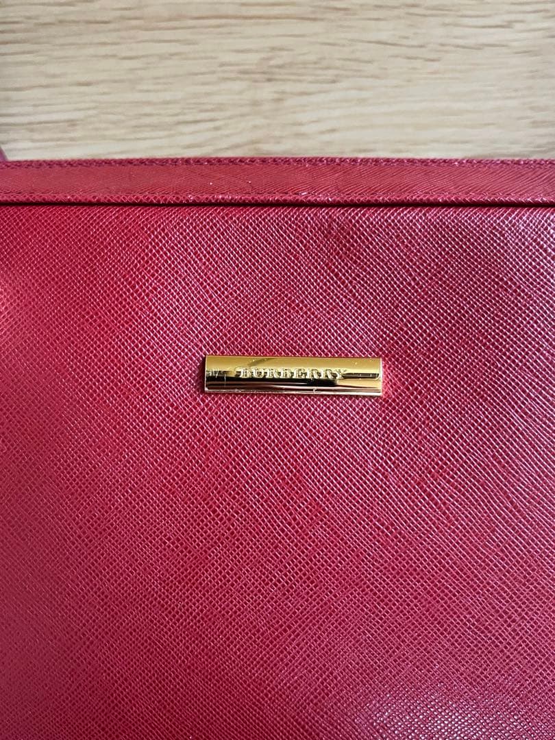 未使用品 BURBERRY サフィアーノ ハンドバッグ