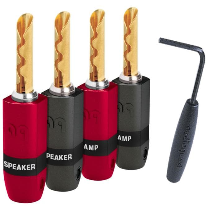 AudioQuest SureGrip 300 BFA バナナプラグ4本箱付