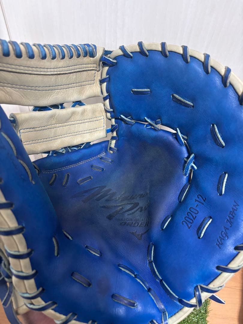 日本製　波賀ジャパン　ミズノプロ ダイバーシティブルー　ファーストミット