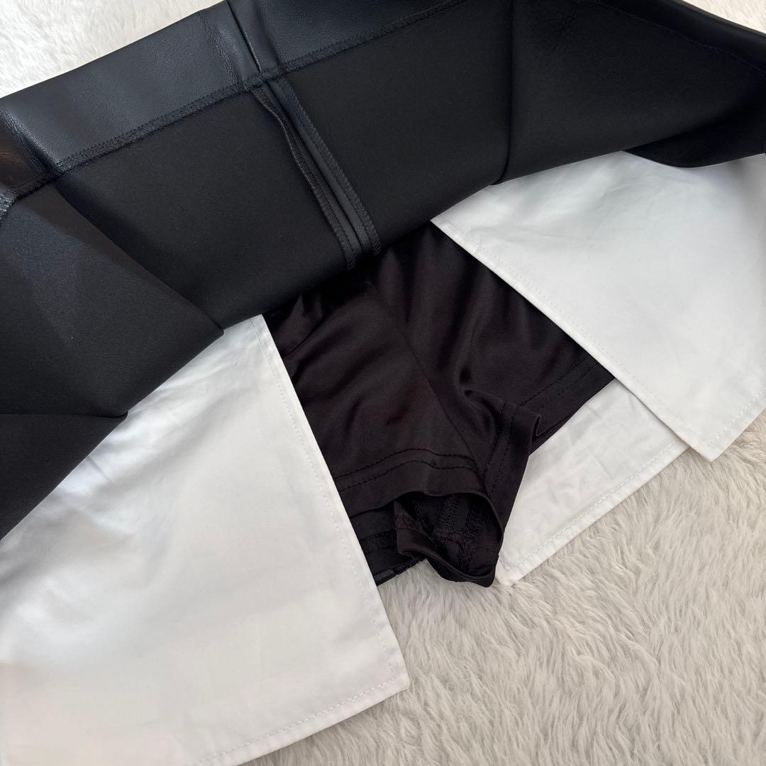 andwang レザー　スカート