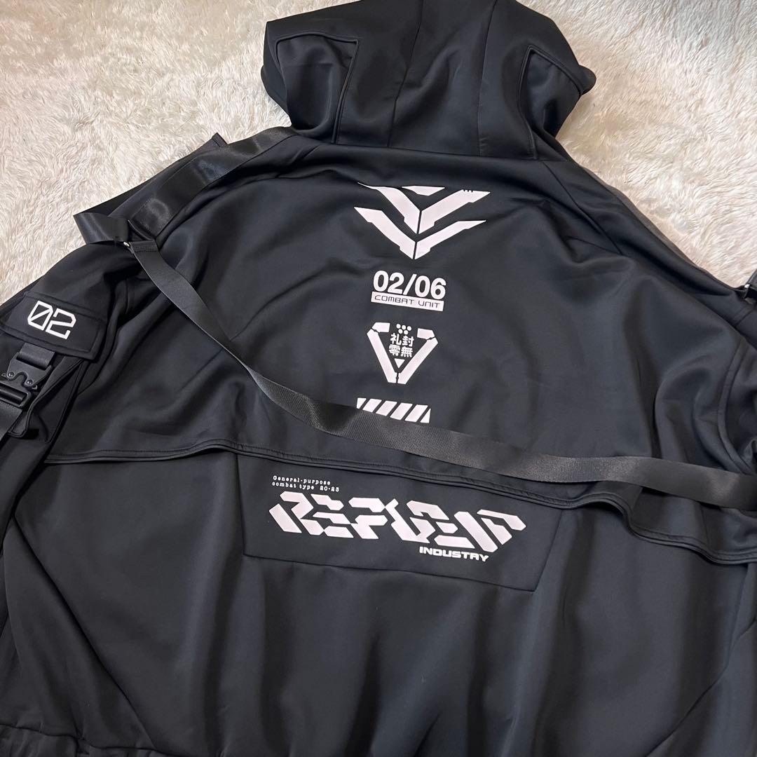 ほぼ未使用✨REFLEM レフレム サイバー切替ハイネックジャージパーカー