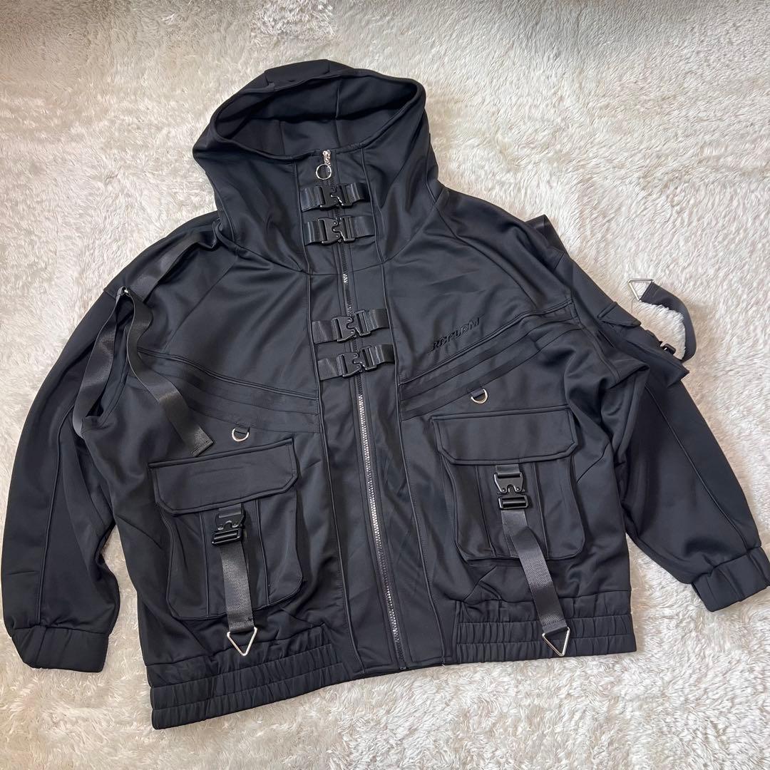ほぼ未使用✨REFLEM レフレム サイバー切替ハイネックジャージパーカー
