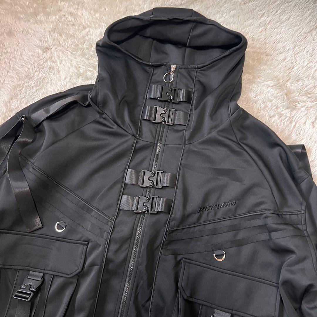 ほぼ未使用✨REFLEM レフレム サイバー切替ハイネックジャージパーカー