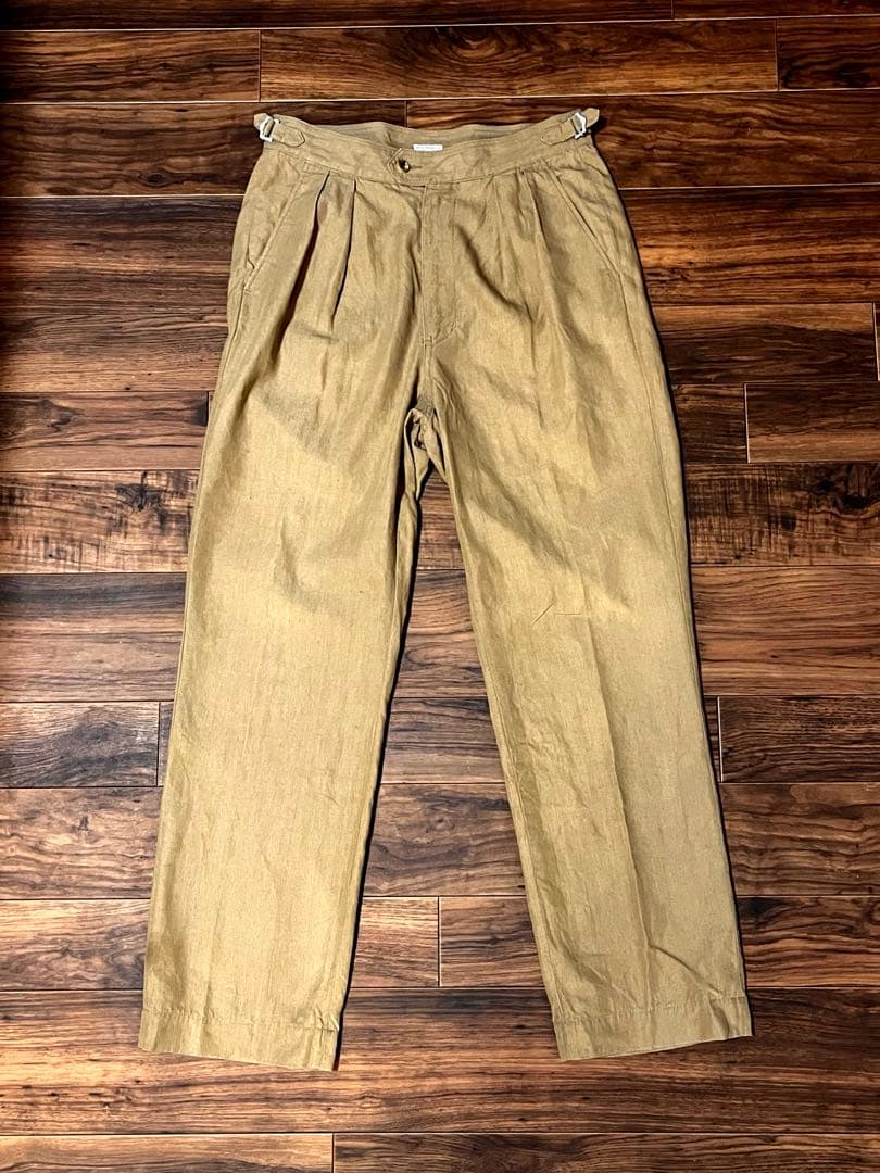 PHIGVEL フィグベル リネン2タックトラウザーズパンツ