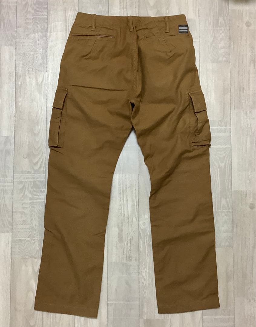 【桃太郎ジーンズ】藍布屋時代のオールド桃太郎 茶色 カーゴパンツ W30 希少品