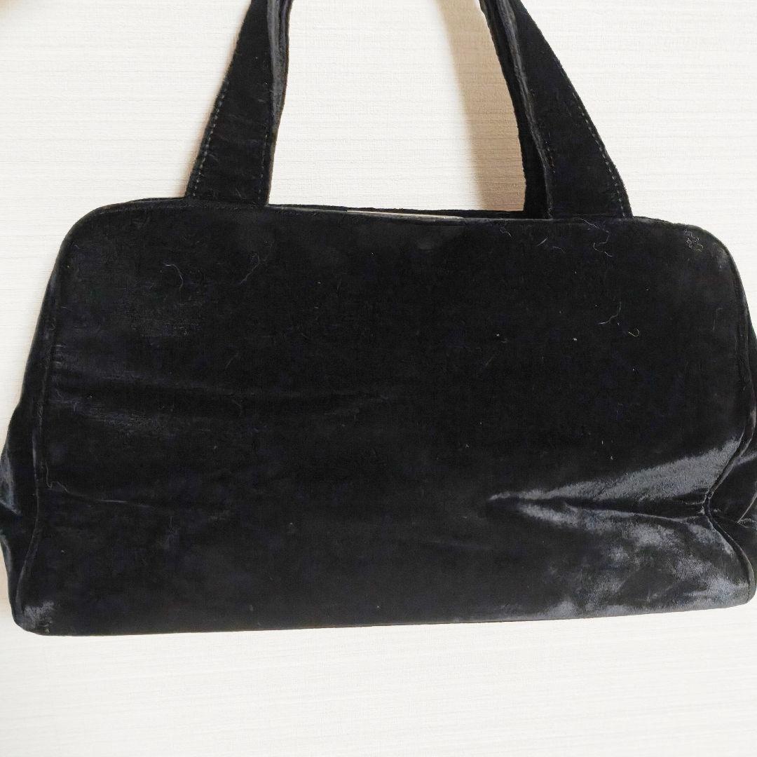 PRADA プラダ ハンドバッグ バッグ ベロア がま口