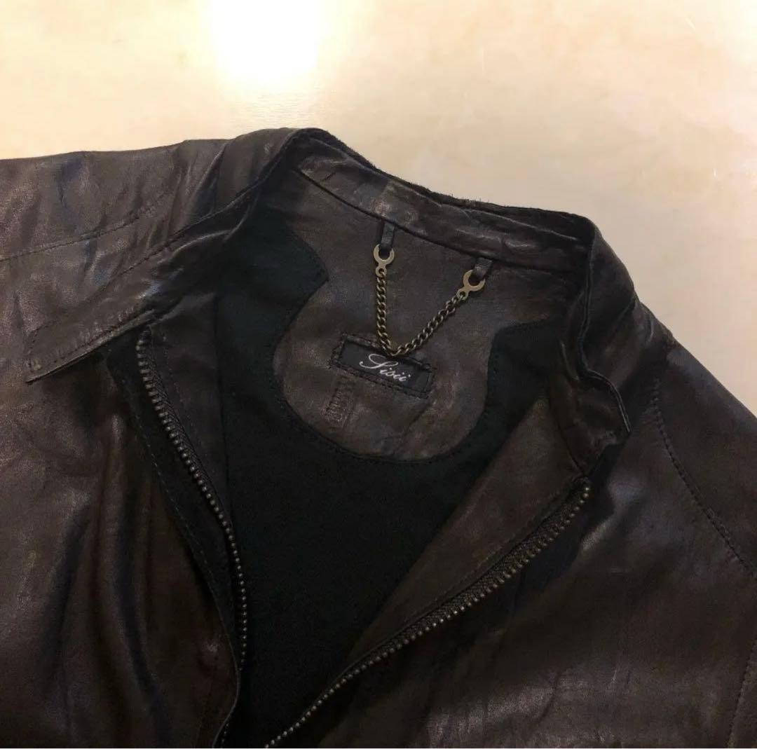 美品‼️sisiiシングルライダース　ジャケット　XS