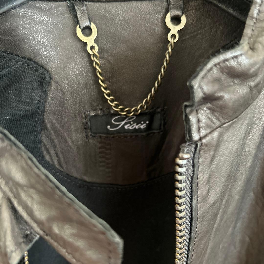 美品‼️sisiiシングルライダース　ジャケット　XS