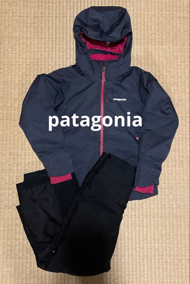 パタゴニアPatagoniaスキーウェアキッズS(7-8歳)上下