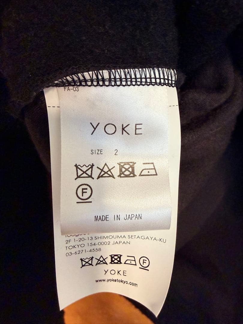 トップス YOKE 24AW WOOL FREECE HALF ZIP PULLOVER