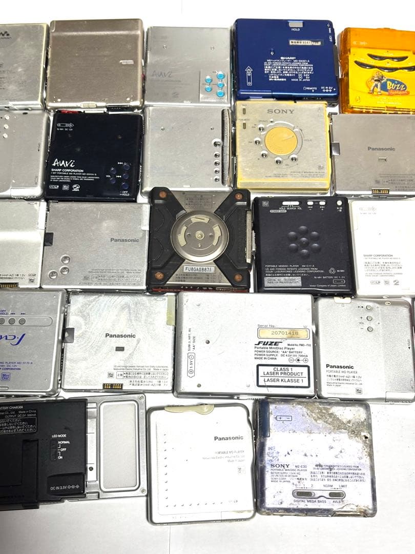 MDプレーヤー ジャンク品 30台 まとめセット