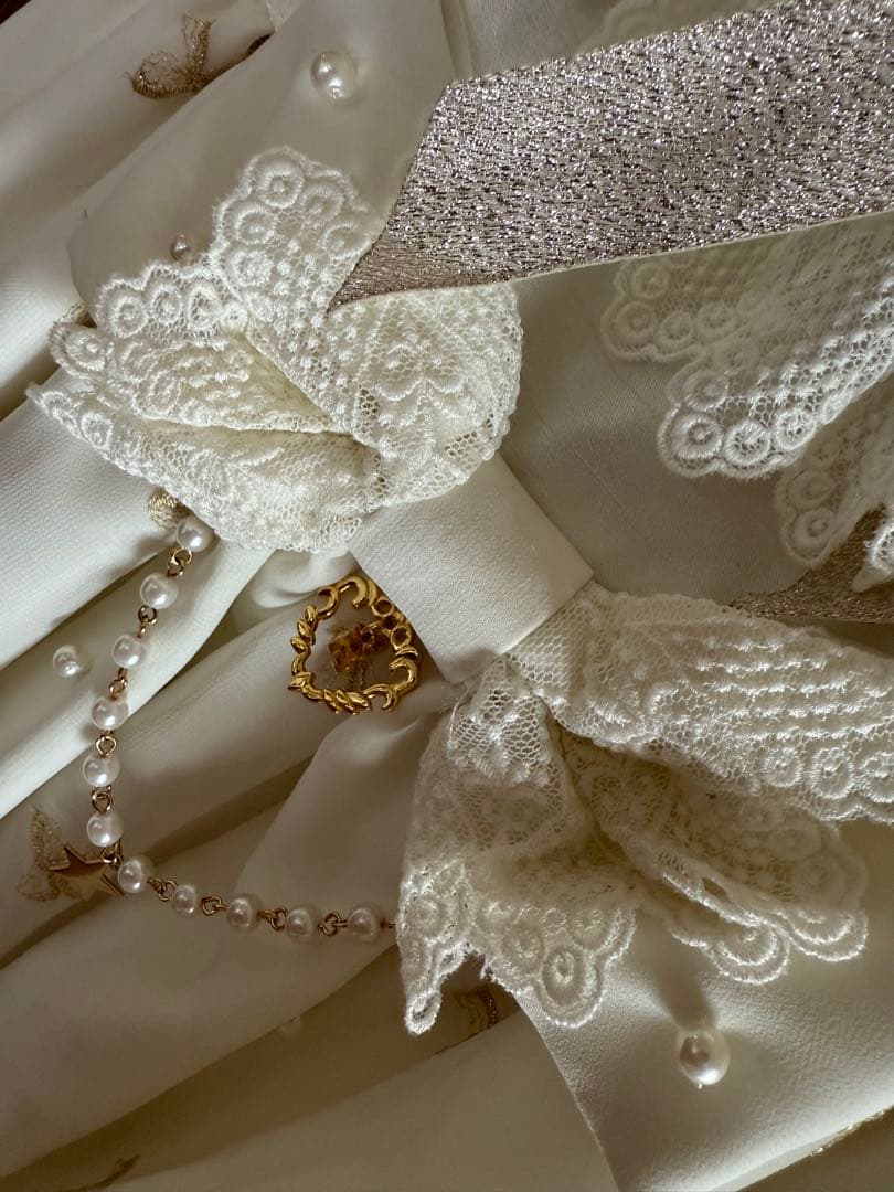 BABY,/Fluffy Dream Ribbonジャンパースカート ヘドレ付き