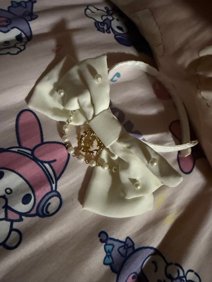 BABY,/Fluffy Dream Ribbonジャンパースカート ヘドレ付き