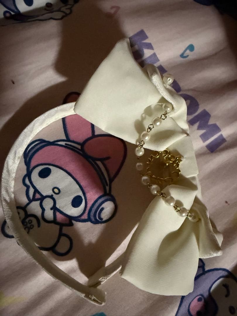 BABY,/Fluffy Dream Ribbonジャンパースカート ヘドレ付き