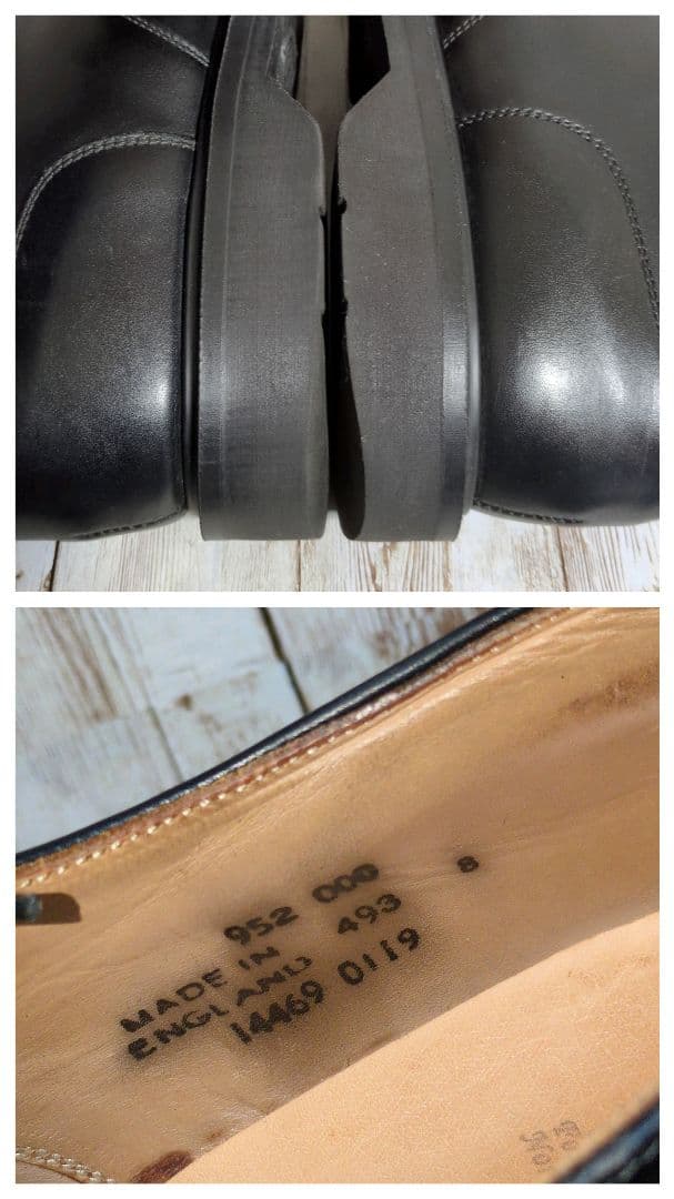 【SOLOVAIR】4EYE☆プレーントゥ☆イングランド製☆UK8