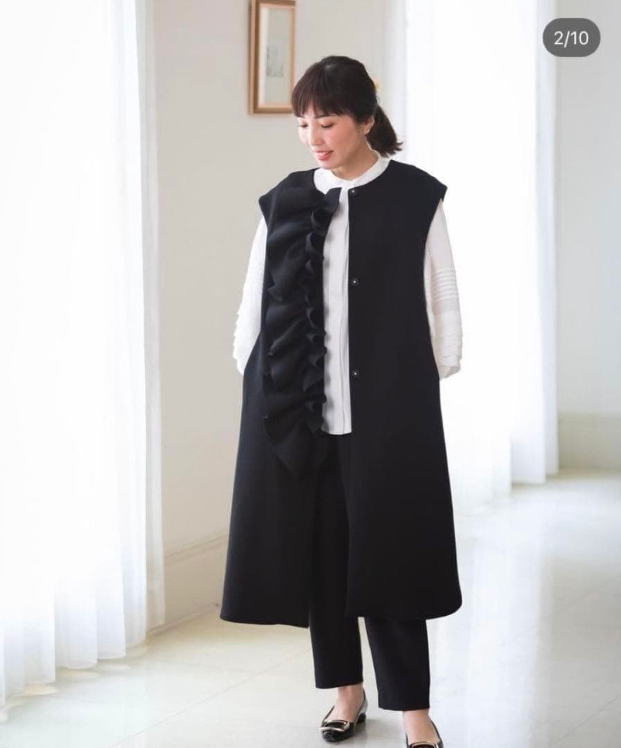 りお様おまとめ　trefle+1 フロントフリルジレ　パールフリルスカート二点