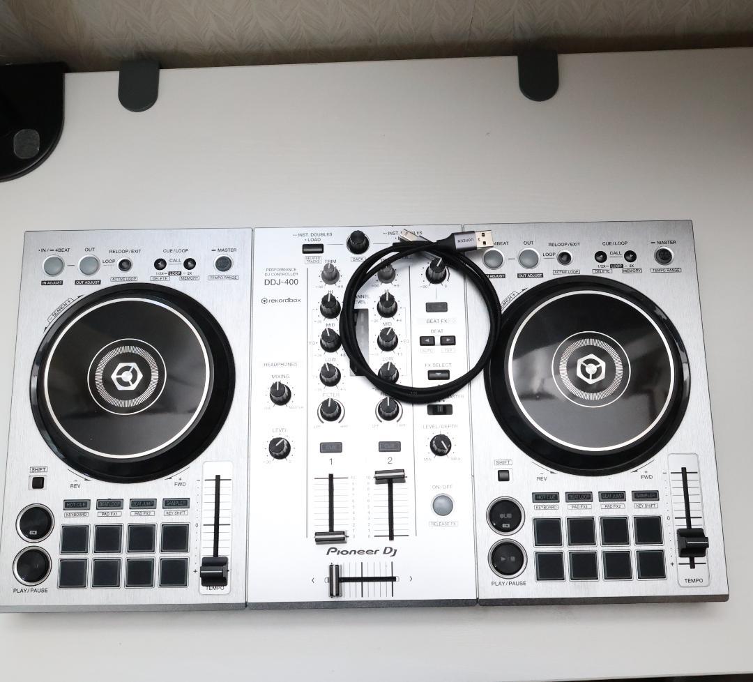 Pioneer DJ DDJ-400 シルバー ケース付き