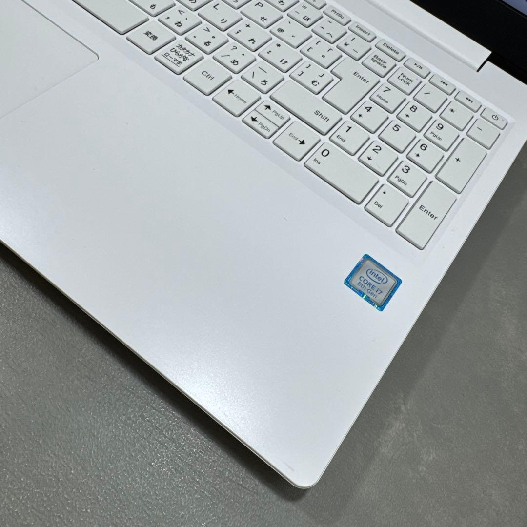 【高性能】NECプレミアムホワイト☘8世代i7☘NVMe256GB+1TB