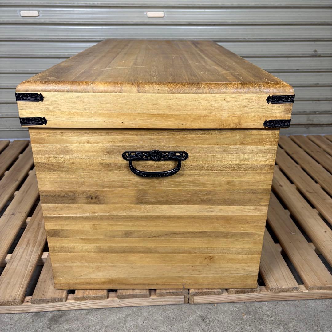 【送料込】昭和レトロ　収納箱　着物収納ケース　木製　ヴィンテージ　レトロ家具